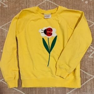 Hanna Andersson lady bug appliqué sweatshirt size 8